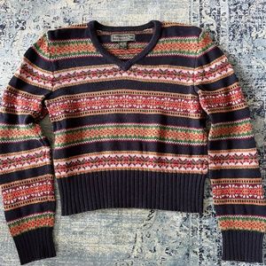 Abercrombie V-Neck Cotton Sweater - Womens M